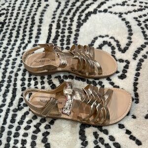 Nordstrom Girls Bronze Sandals
